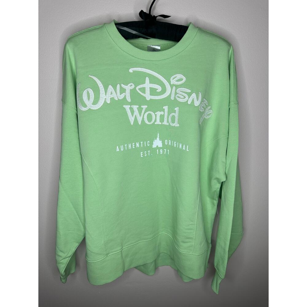 Disney Parks Walt Disney World Green pullover sweatshirt